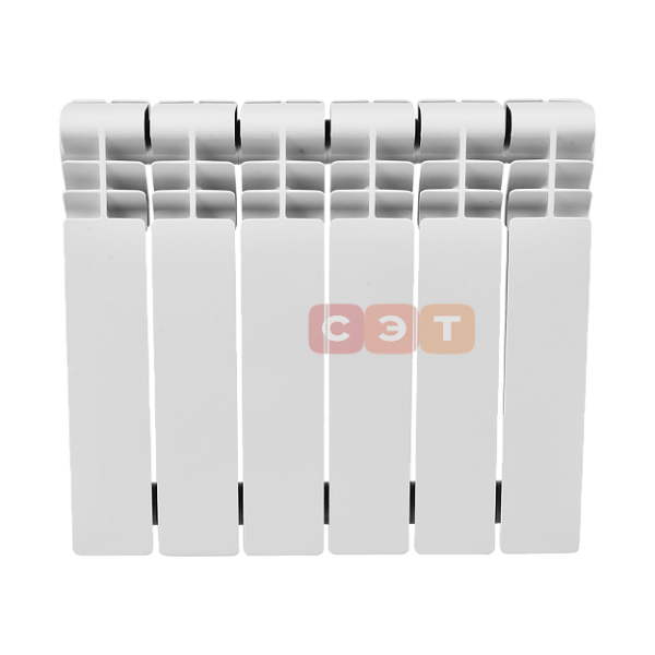 Радиатор алюминиевый SMART Install Easy One 350 (80мм, ΔТ₀=70 °С= 108 Вт) 10 секций